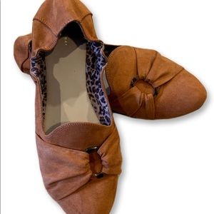 Scrunched Heel Flats